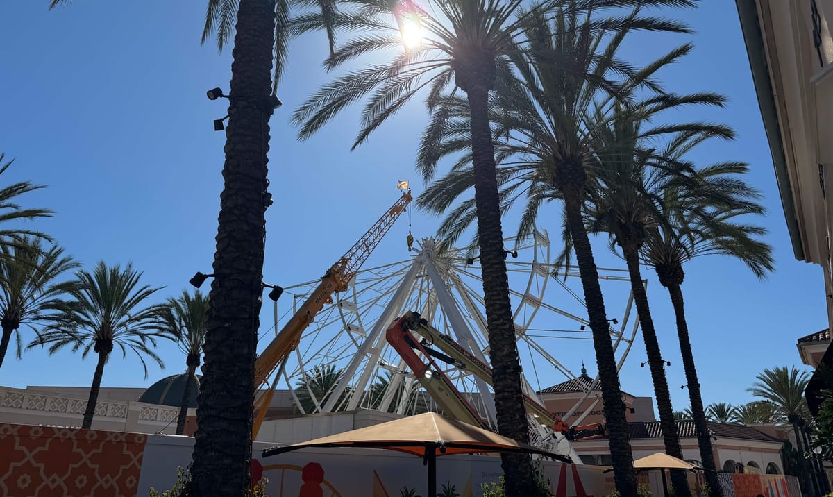 Irvine Spectrum地标摩天轮将迎来重大升级，全新巨型轮预计今夏亮相